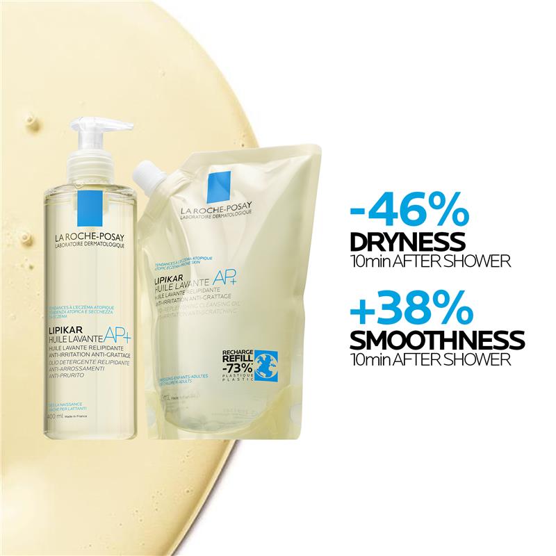 La Roche-Posay Lipikar Cleansing Oil 400ml - Nourishing Body Wash for Dry Skin-Auzzi Store