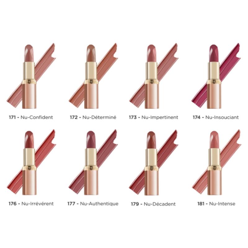 L'Oreal Paris Color Riche Lipstick 177 Authentique Nu Nudes Collection