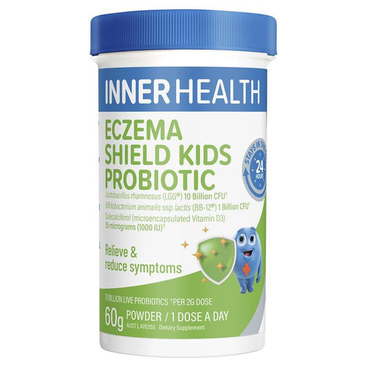 Inner Health Eczema Shield Kids Probiotic Powder 60g with Vitamin D