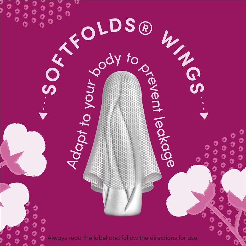 Carefree Flexia Super Fragrance-Free Tampons with Wings 16 Pack
