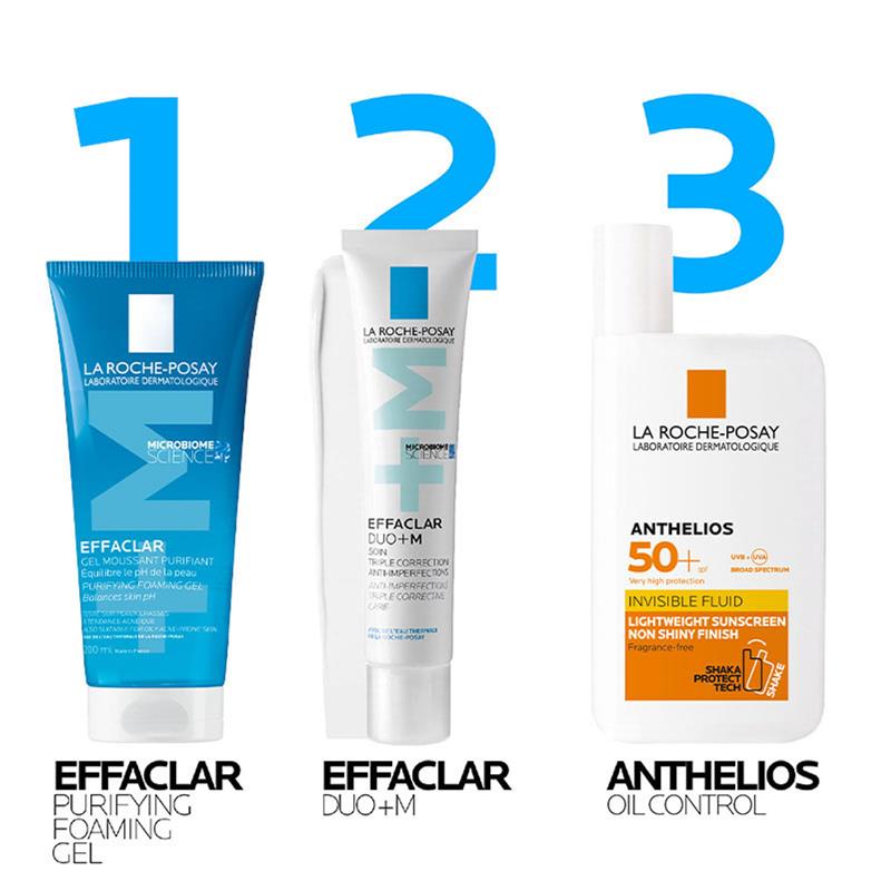 La Roche-Posay Effaclar Purifying Foaming Gel Anti-Acne Cleanser 200ml - Microbiome Science-Auzzi Store