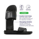 Maseur Invigorating Massage Sandal - Black, Size 10 – view 7