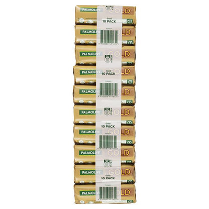 Palmolive Gold Bar Soap with Green Tea, Daily Deodorant Protection – 10 Pack 90g