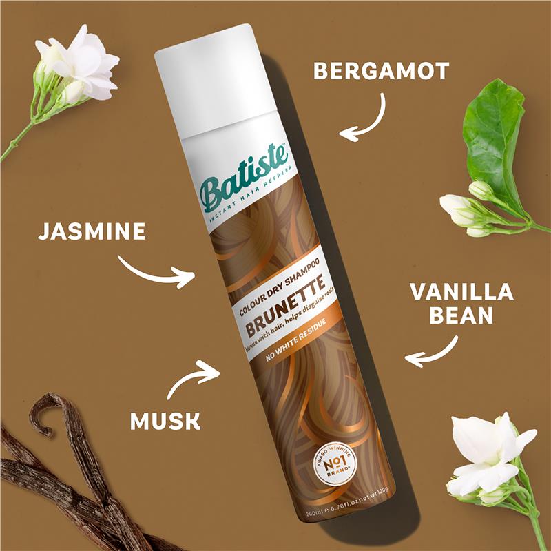 Batiste Brunette Dry Shampoo 350ml - For Vibrant Hair