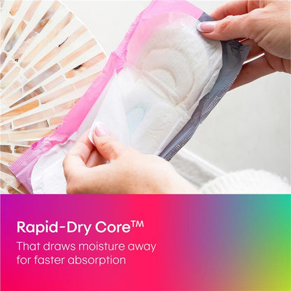 U by Kotex Ultrathin Super Pads with Wings, Rapid-Dry Core, 12-Pack