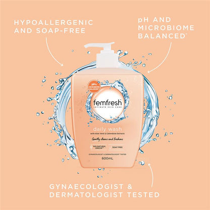 Femfresh pH Balanced Daily Intimate Wash 600ml – Aloe Vera & Calendula