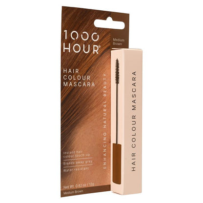1000 Hour Hair Colour Mascara - Medium Brown 12g