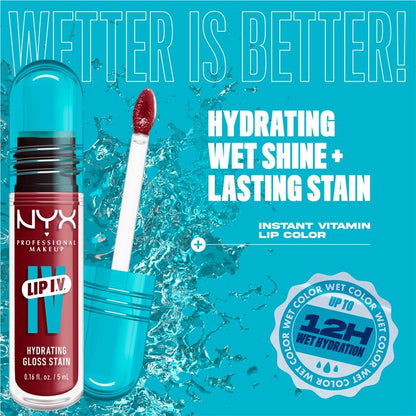 NYX Lip IV Hydrating Gloss Serum Drippin In Rose