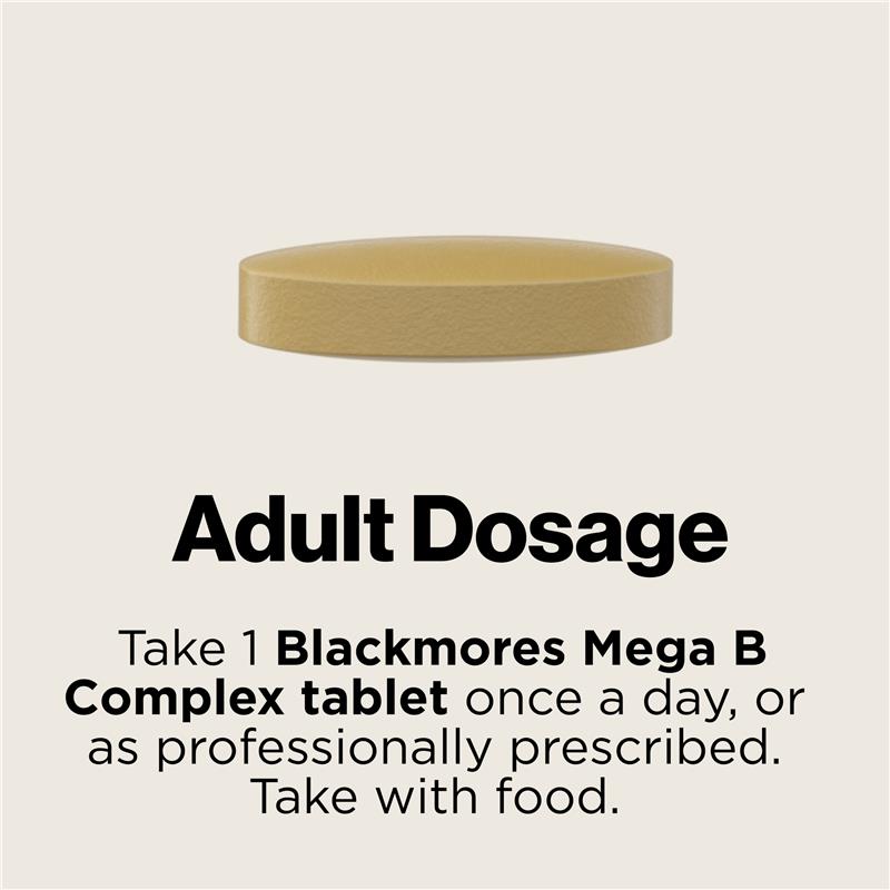 Blackmores Mega B Complex, High Potency B Vitamins, 31 Tablets