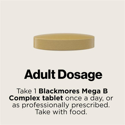 Blackmores Mega B Complex, High Potency B Vitamins, 31 Tablets