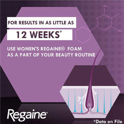 Regaine Women's Extra Strength Minoxidil Foam Hair Regrowth Treatment 2 x 60g-Auzzi Store