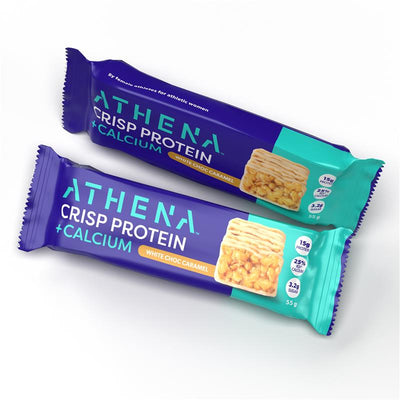 Athena Crisp Protein + Calcium White Choc Caramel Bar - 55g
