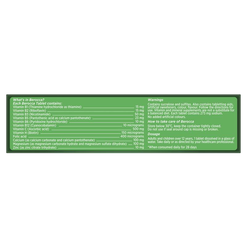 Berocca Energy Multivitamin Mango & Orange Flavor – 45 Tablets