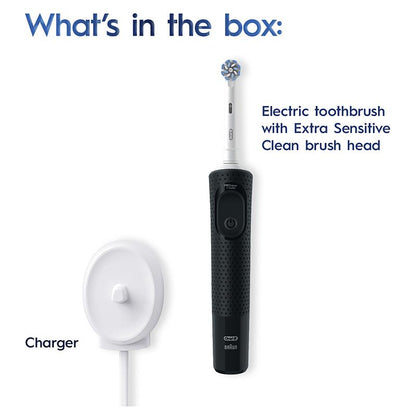 Oral-B Pro 300 Electric Toothbrush - Everyday Clean Black-Auzzi Store