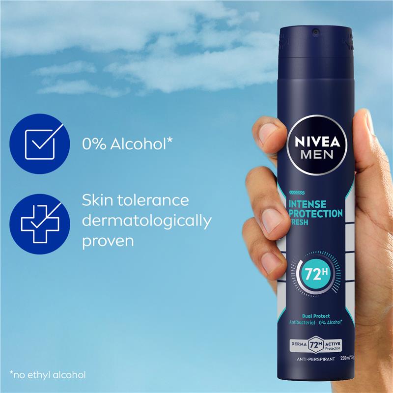 NIVEA Men Intense Protection 72H Fresh Anti-Perspirant Aerosol 250ml