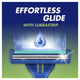 Gillette Blue II Plus Disposable Razors - 20 , 17+3 Blades, Aloe Lubrastrip – view 6