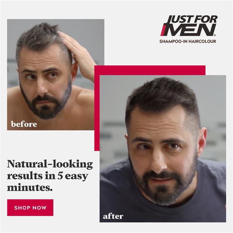 Just for Men Hair Colour - 40 Medium Dark Brown | Natural Grey Coverage-Auzzi Store