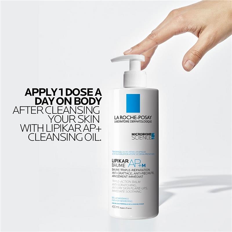 La Roche-Posay Lipikar Baume AP+M Body Balm 400ml - Eczema Relief & Hydration-Auzzi Store