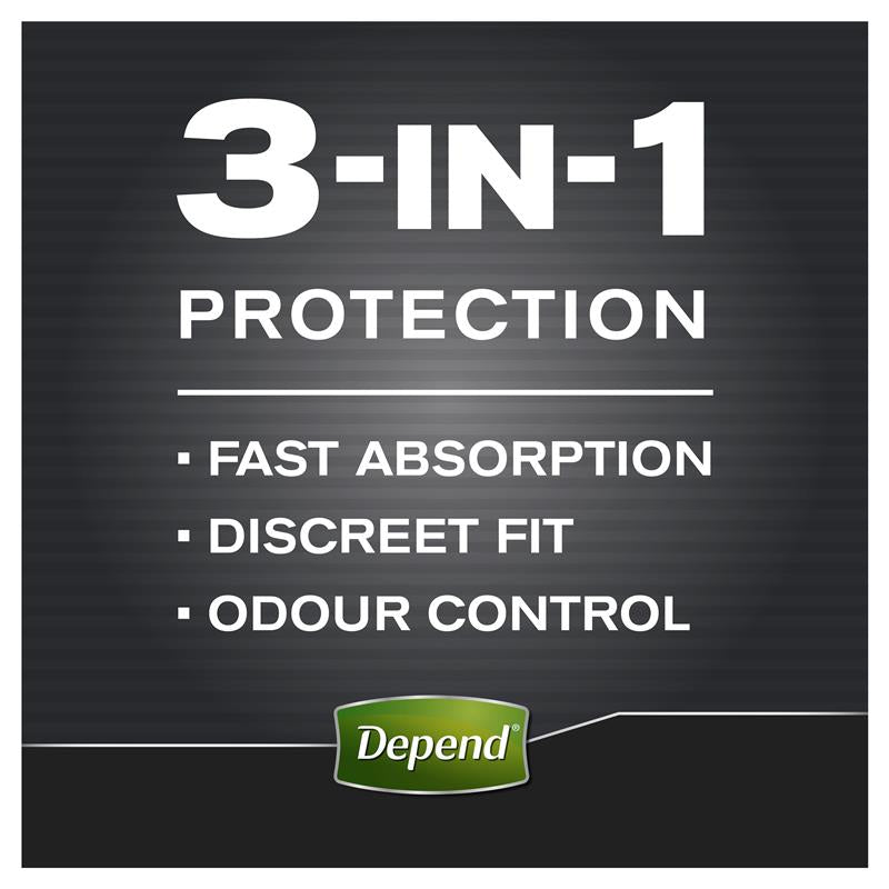 Depend Men Real Fit Underwear Large 8 Pack - Maximum Absorbency for Men-Auzzi Store