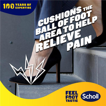 Scholl Party Feet Gel Cushions – Ultra Slim, Invisible Pain Relief, 1 Pair