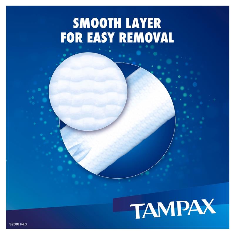 Tampax Super 14g Heavy Flow Tampons with Applicator - 20 Pack