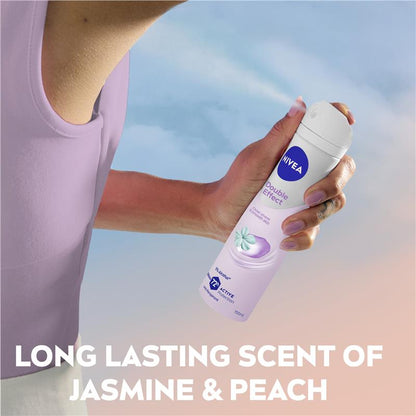 NIVEA Double Effect Avocado Deodorant Aerosol, 72H Protection, 250ml