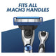 Gillette Mach3 Turbo 3D Razor – Ergonomic Handle with 2 Cartridges – view 7