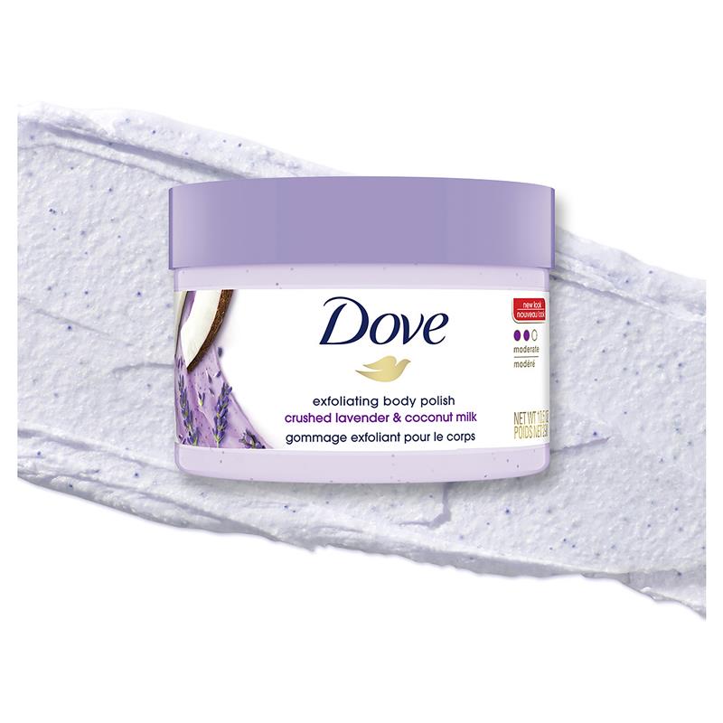 Dove Crushed Lavender & Coconut Milk Exfoliating Body Polish 298g