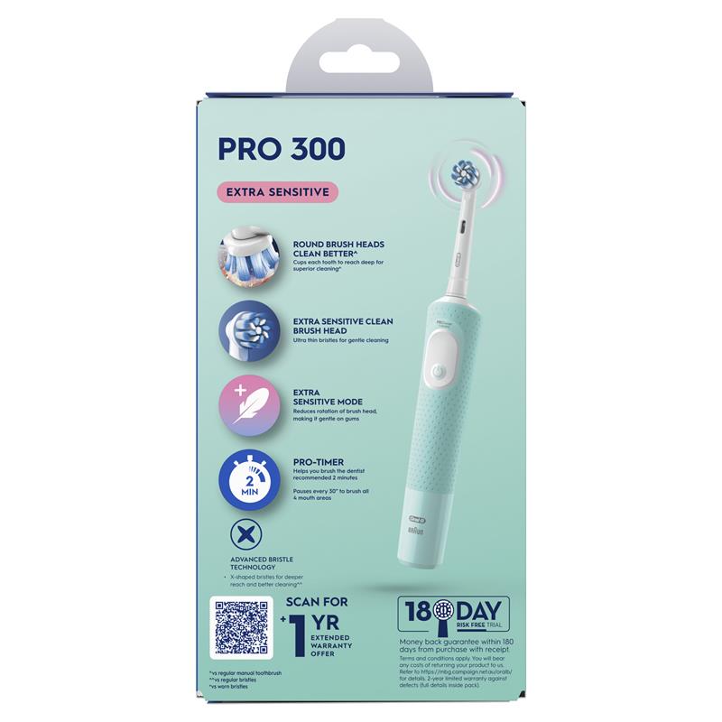 Oral-B Pro 300 Electric Toothbrush - Everyday Clean Mint-Auzzi Store