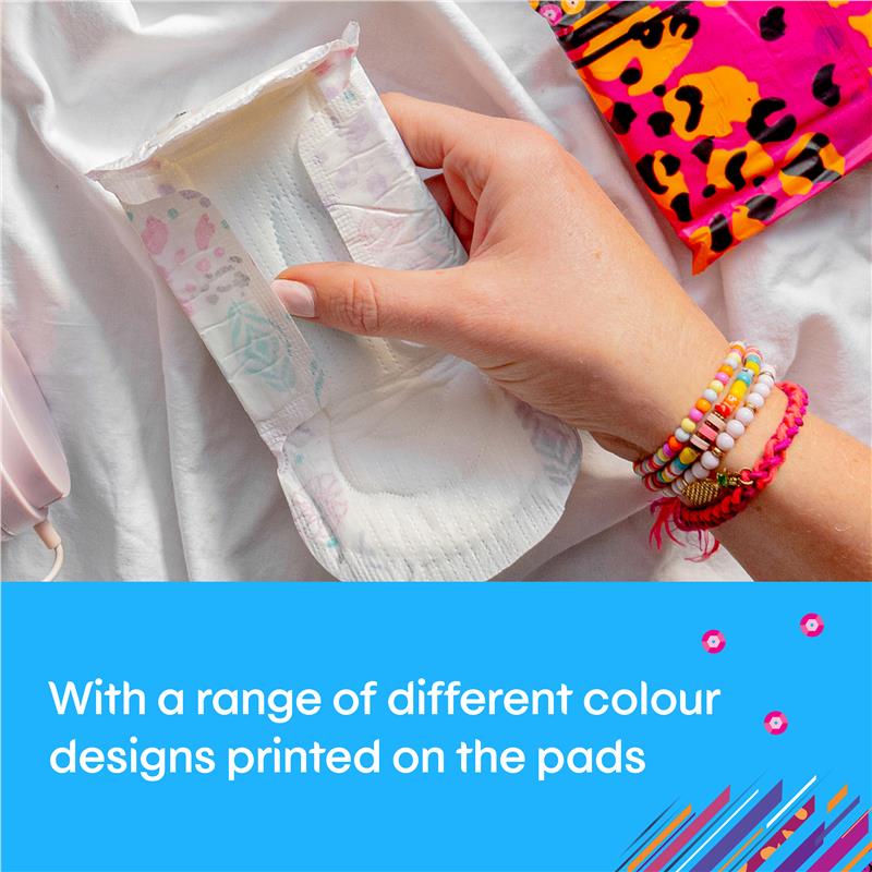 U by Kotex Designer Series Ultrathin Wings Pads, Regular, 22 Pads