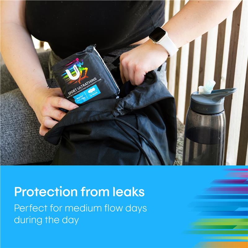 U by Kotex Sport Ultrathins Regular Wing Pads – 12-Pads