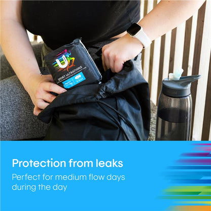 U by Kotex Sport Ultrathins Regular Wing Pads – 12-Pads