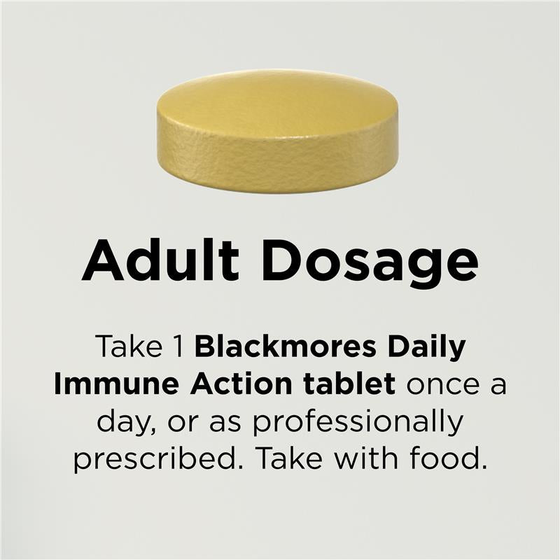 Blackmores Daily Immune Support Tablets 60 with Vitamin C, D, Zinc & Elderberry