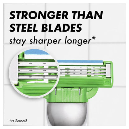 Gillette Mach3 Sensitive Razor 1-Pack, Extra Lubricating Strip, Ergonomic Handle