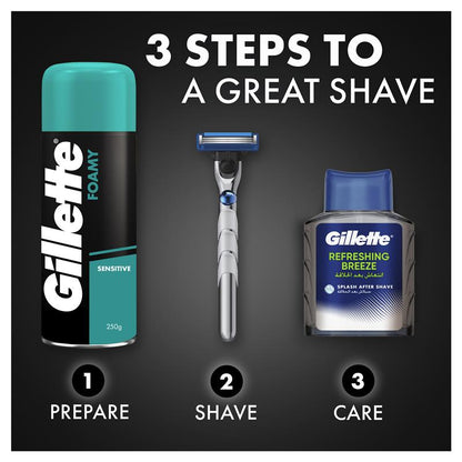Gillette Sensitive Skin Shaving Foam Value Pack 333g