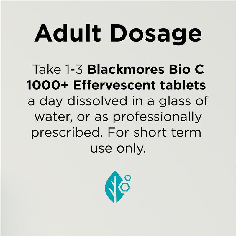 Blackmores Bio C 1000 with Echinacea & Zinc - 10 Effervescent Tablets