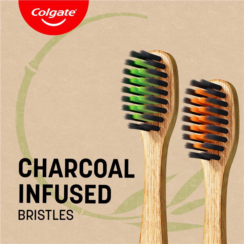 Colgate Bamboo Charcoal Toothbrush 2 Pack - Auzzi Store