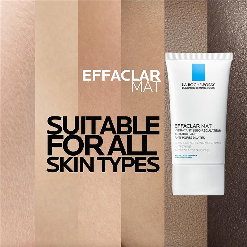 La Roche Posay Effaclar Mat 40ml - Mattifying Moisturizer for Oily Skin