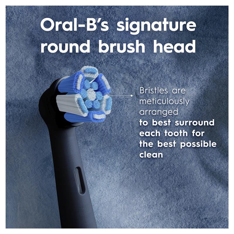 Oral-B iO Advanced Clean Electric Toothbrush Refills - Black, 4 Pack