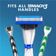 Gillette Mach3 Turbo Razor Cartridges 4-Pack – 3D Shave, 15 Uses – view 7 - Auzzistore