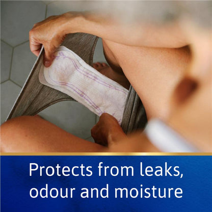 TENA InstaDRY Standard Incontinence Pads, 20 Pads – Triple Protection