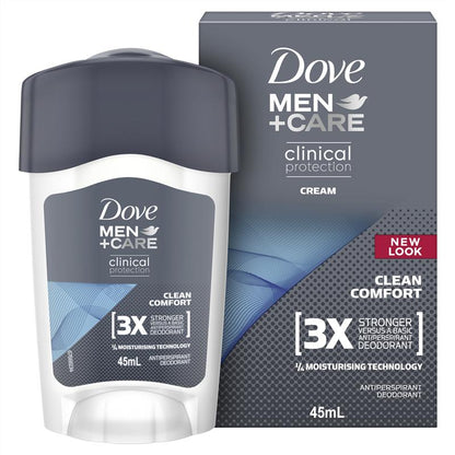 Dove Men+Care 96-Hour Clinical Antiperspirant Cream 45ml