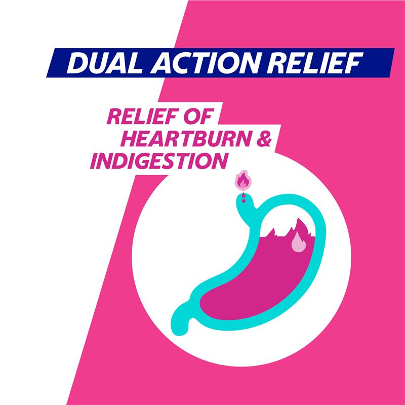 Gaviscon Dual Action Chewable Tablets - Peppermint Heartburn & Indigestion Relief (16 Pack)-Auzzi Store