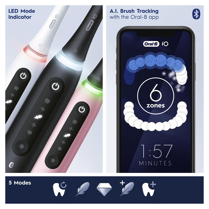 Oral-B iO 5 Series Electric Toothbrush - Black (1 Count)