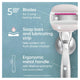 Gillette Venus Comfort Glide Sugarberry 5-Blade Razor Refills - 4 Blades – view 7 - Auzzistore