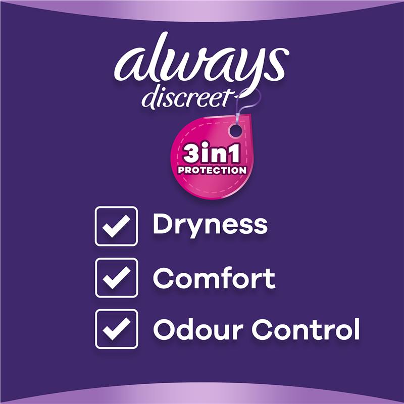 Always Discreet Night Underwear Large Pants 8 Pack - Ultimate Comfort for Incontinence