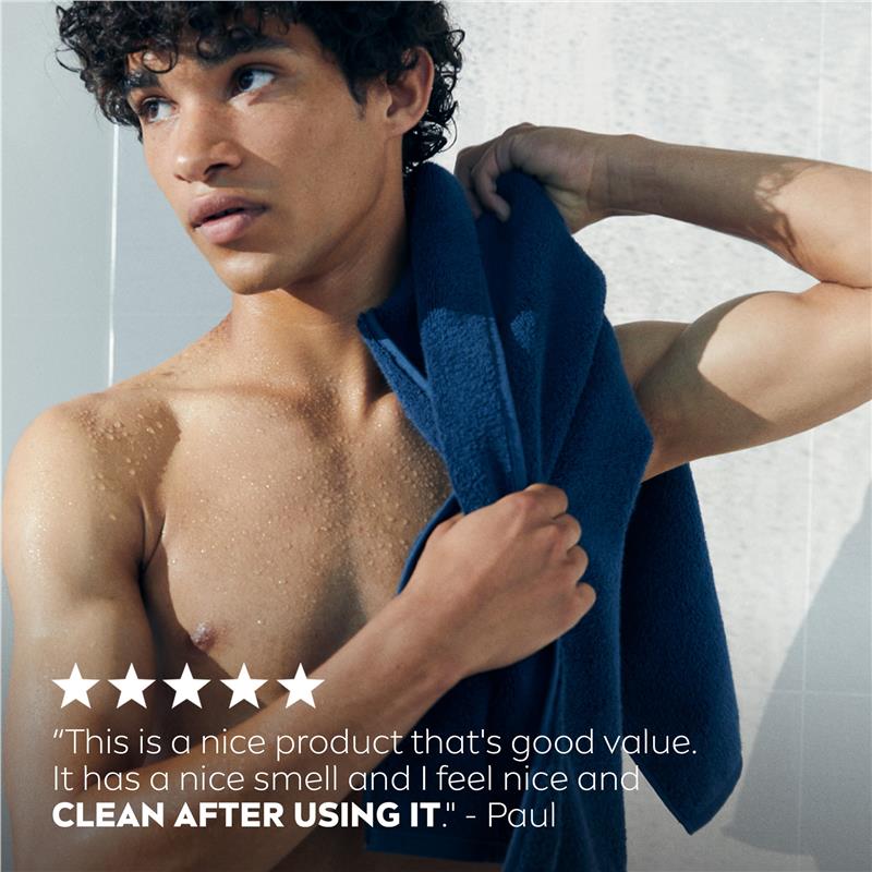 NIVEA MEN Active Clean 3-in-1 Shower Gel with Active Charcoal, 500ml