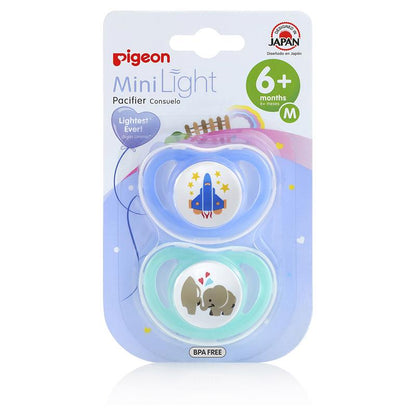 Pigeon MiniLight Pacifier Twin Pack - Size M (6+ Months)