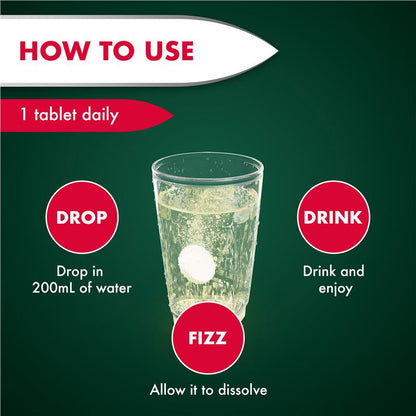 Nature's Own Magnesium + Muscle Support Effervescent 320mg, 20 Tablets