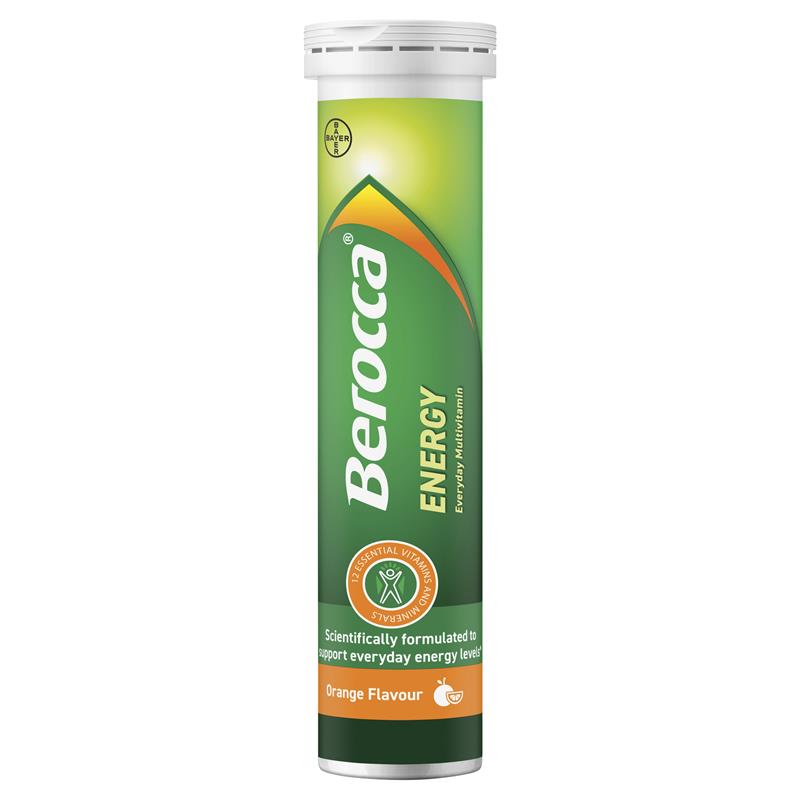 Berocca Energy Orange – 15 Effervescent Multivitamin Tablets